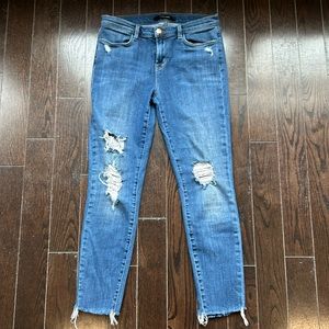 J Brand skinny ankle distressed jean Size 29, indigo